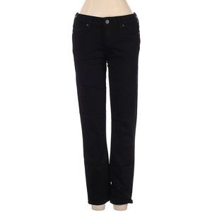 Paige Jeans Black Straight Leg Low Rise Waist Size 26 #465